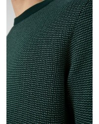 dunkelgrüner Pullover mit einem Rundhalsausschnitt von Armedangels