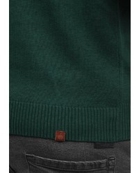 dunkelgrüner Pullover mit einem Rundhalsausschnitt von BLEND