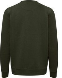 dunkelgrüner Pullover mit einem Rundhalsausschnitt von BLEND