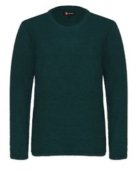 dunkelgrüner Pullover mit einem Rundhalsausschnitt von CG - Club of Gents