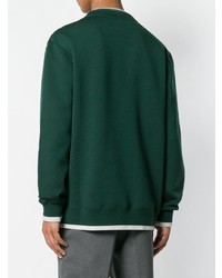 dunkelgrüner Pullover mit einem Rundhalsausschnitt von Lanvin