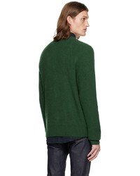 dunkelgrüner Pullover mit einem Rundhalsausschnitt von rag & bone