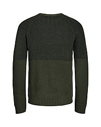 dunkelgrüner Pullover mit einem Rundhalsausschnitt von Jack & Jones