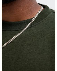 dunkelgrüner Pullover mit einem Rundhalsausschnitt von Jack & Jones PlusSize