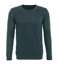 dunkelgrüner Pullover mit einem Rundhalsausschnitt von Lufian