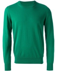 dunkelgrüner Pullover mit einem Rundhalsausschnitt von Maison Margiela