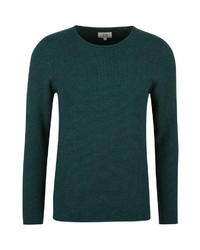 dunkelgrüner Pullover mit einem Rundhalsausschnitt von Q/S designed by