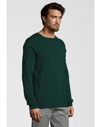 dunkelgrüner Pullover mit einem Rundhalsausschnitt von Scotch & Soda