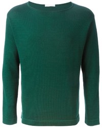 dunkelgrüner Pullover mit einem Rundhalsausschnitt von Societe Anonyme