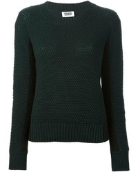 dunkelgrüner Pullover mit einem Rundhalsausschnitt von Sonia Rykiel
