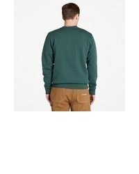 dunkelgrüner Pullover mit einem Rundhalsausschnitt von Timberland