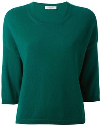dunkelgrüner Pullover mit einem Rundhalsausschnitt von Valentino