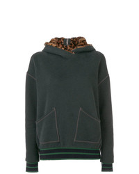 dunkelgrüner Pullover mit einer Kapuze von Mr & Mrs Italy