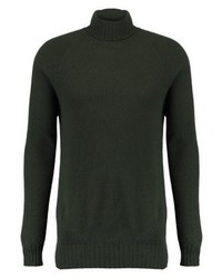 dunkelgrüner Rollkragenpullover von Drumohr