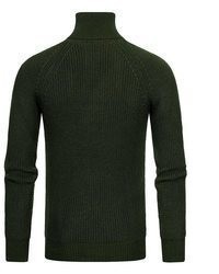 dunkelgrüner Rollkragenpullover von R-NEAL