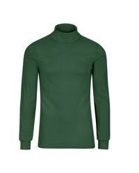 dunkelgrüner Rollkragenpullover von Trigema