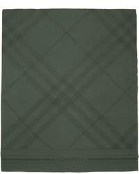 dunkelgrüner Schal mit Schottenmuster von Burberry