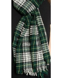 dunkelgrüner Schal mit Schottenmuster von Madewell