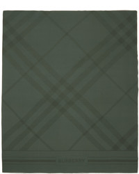 dunkelgrüner Schal mit Schottenmuster von Burberry