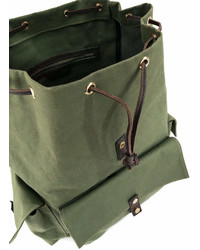 dunkelgrüner Segeltuch Rucksack von DSQUARED2