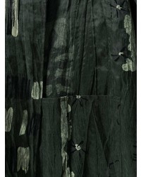 dunkelgrüner Staubmantel von Issey Miyake Vintage