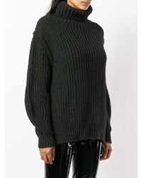dunkelgrüner Strick Oversize Pullover von Zadig & Voltaire