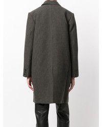 dunkelgrüner Tweed Mantel von Sacai