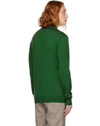 dunkelgrüner Wollpolo pullover von King & Tuckfield