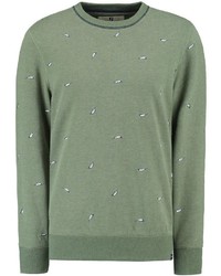 dunkelgrünes bedrucktes Sweatshirt von GARCIA
