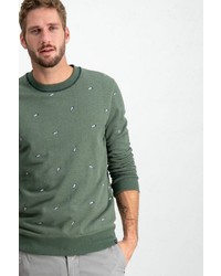 dunkelgrünes bedrucktes Sweatshirt von GARCIA