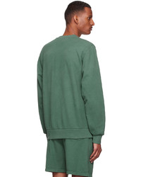 dunkelgrünes bedrucktes Sweatshirt von Museum of Peace & Quiet