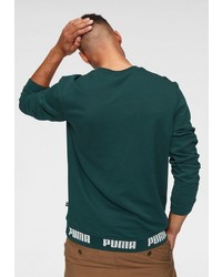 dunkelgrünes bedrucktes Sweatshirt von Puma