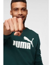 dunkelgrünes bedrucktes Sweatshirt von Puma
