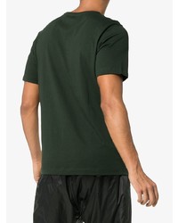 dunkelgrünes bedrucktes T-Shirt mit einem Rundhalsausschnitt von Arc'teryx