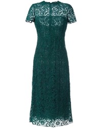 dunkelgrünes besticktes Kleid von Valentino