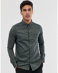 dunkelgrünes Businesshemd von Burton Menswear
