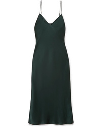 dunkelgrünes Camisole-Kleid