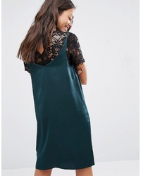 dunkelgrünes Camisole-Kleid von New Look
