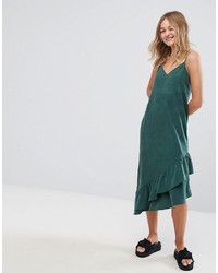 dunkelgrünes Camisole-Kleid von Monki