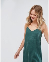 dunkelgrünes Camisole-Kleid von Monki