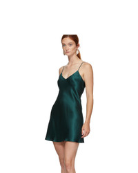 dunkelgrünes Camisole-Kleid von Simone Perele