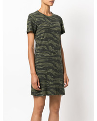 dunkelgrünes Camouflage Kleid von Current/Elliott