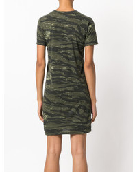 dunkelgrünes Camouflage Kleid von Current/Elliott
