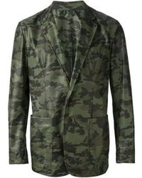 dunkelgrünes Camouflage Sakko von MSGM