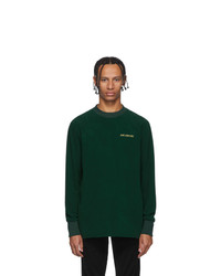 dunkelgrünes Fleece-Sweatshirt
