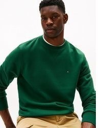 dunkelgrünes Fleece-Sweatshirt von Tommy Hilfiger
