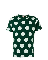 dunkelgrünes gepunktetes T-Shirt mit einem Rundhalsausschnitt von Levi's Vintage Clothing