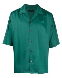 dunkelgrünes Kurzarmhemd von Attachment
