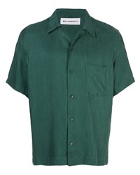 dunkelgrünes Kurzarmhemd von Rochambeau