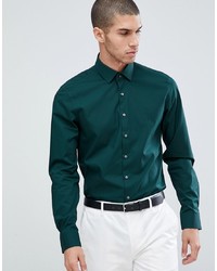 dunkelgrünes Langarmhemd von Calvin Klein